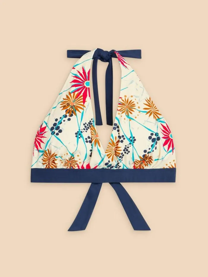 Women Valley Bikini Top Ivory Multi White Stuff Swimwear Women Valley Bikini Top Ivory Multi White Stuff Swimwear