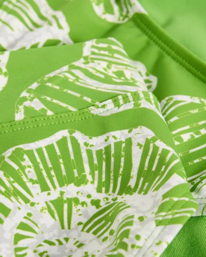 Women Valley Print Bikini Bottom Green Multi White Stuff Swimwear