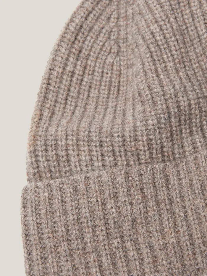 Women Wool Cashmere Blend Beanie Oatmeal Jigsaw Hats and Gloves