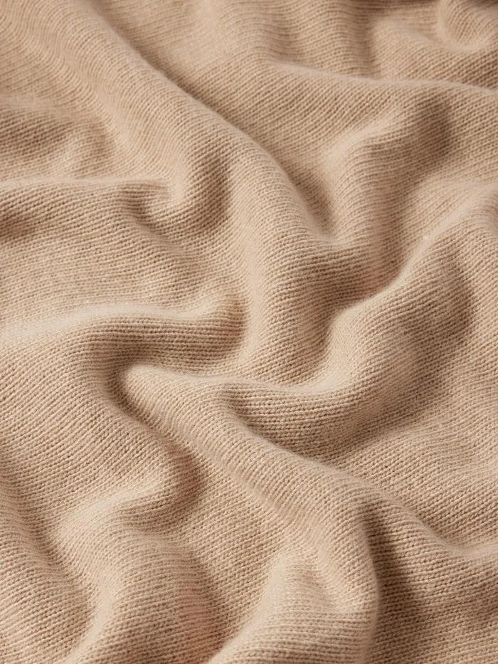 Women Wool Cashmere Blend Drape Poncho Beige Jigsaw Knitwear and Cashmere