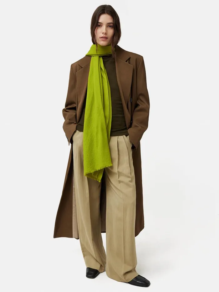 Women Wool Silk Pashmina Lime Jigsaw Knitwear and Cashmere