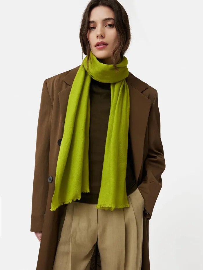 Women Wool Silk Pashmina Lime Jigsaw Knitwear and Cashmere