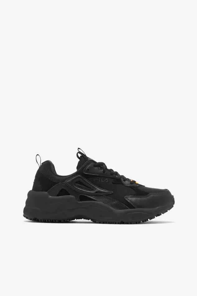 Women Work Shoes Fila Memory Lateshift Sr Wp 001 Black Black Black