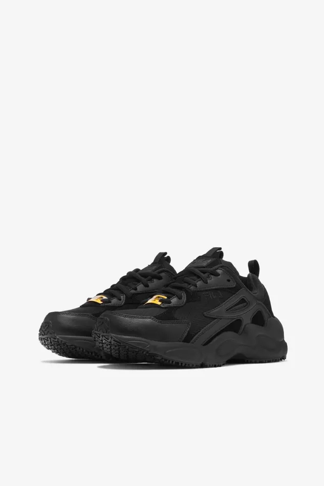 Women Work Shoes Fila Memory Lateshift Sr Wp 001 Black Black Black