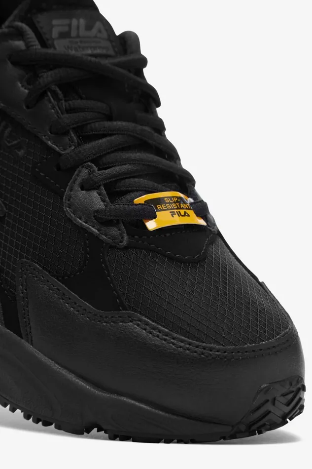 Women Work Shoes Fila Memory Lateshift Sr Wp 001 Black Black Black