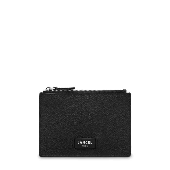 Zipped Card Holder L Black Women Lancel Card Holder