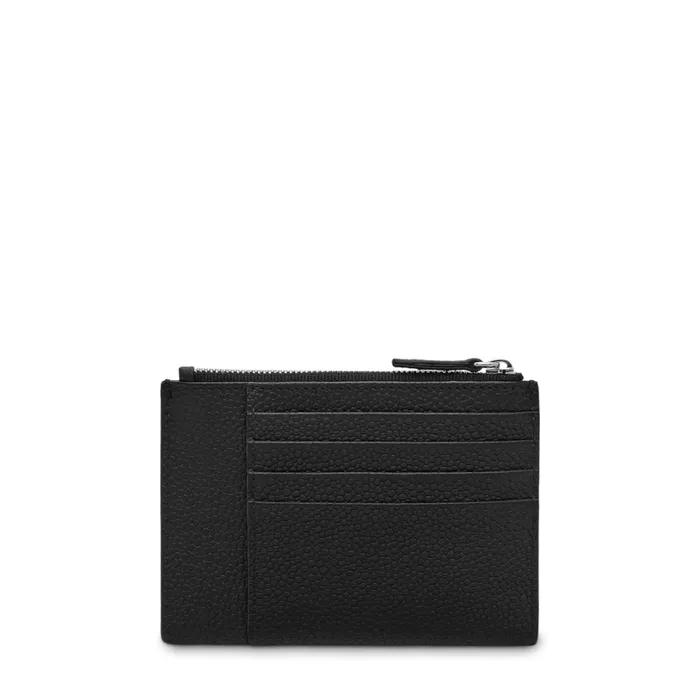 Zipped Card Holder L Black Women Lancel Card Holder